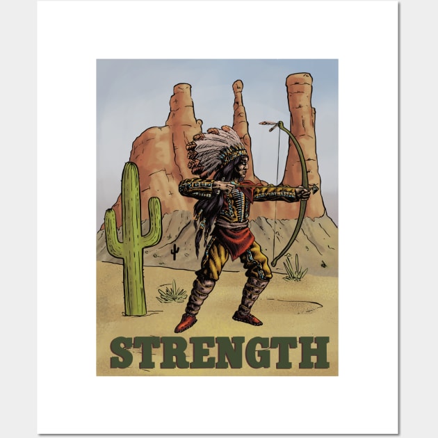 Strength Wall Art by blackroserelicsshop@gmail.com